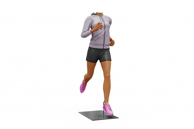 Female Sport Outfit Mock-Up Isolated Psd