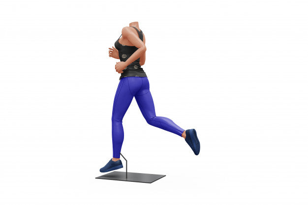 Female Sport Outfit Mock-Up Isolated Psd