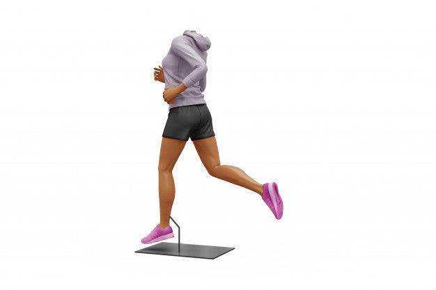 Female Sport Outfit Mock-Up Isolated Psd