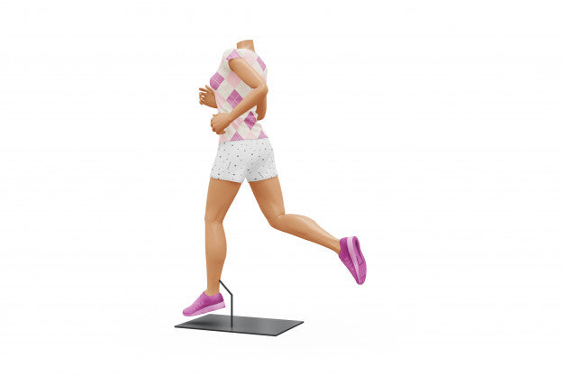 Female Sport Outfit Mock-Up Isolated Psd