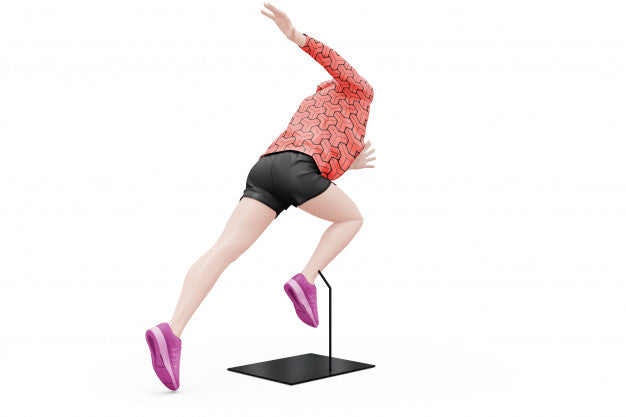 Female Sport Outfit Mock-Up Isolated Psd