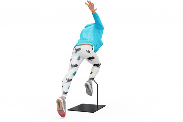 Female Sport Outfit Mock-Up Isolated Psd