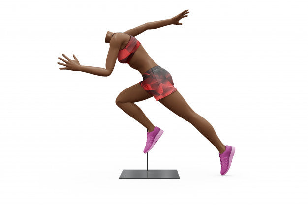 Female Sport Outfit Mock-Up Isolated Psd