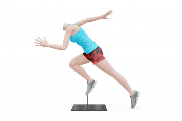 Female Sport Outfit Mock-Up Isolated Psd