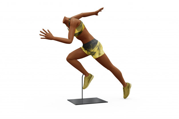 Female Sport Outfit Mock-Up Isolated Psd