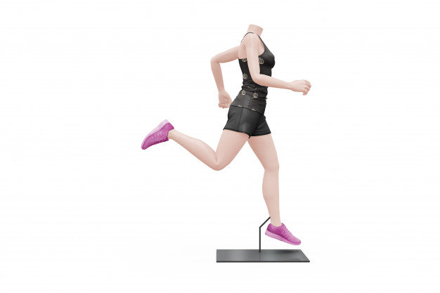 Female Sport Outfit Mock-Up Isolated Psd