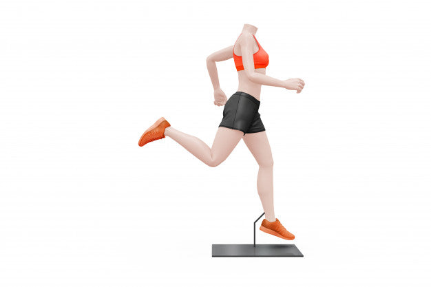 Female Sport Outfit Mock-Up Isolated Psd