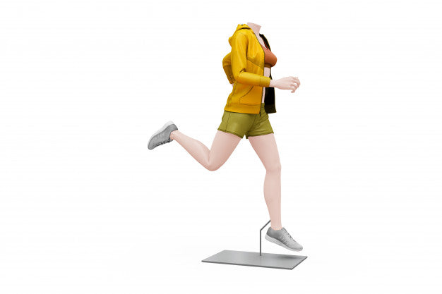 Female Sport Outfit Mock-Up Isolated Psd