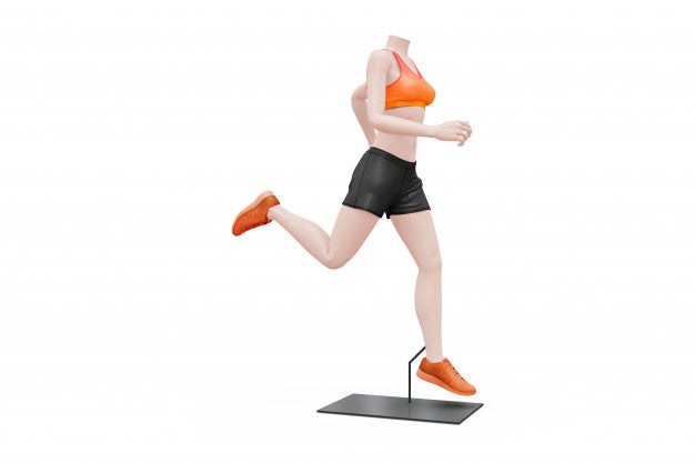 Female Sport Outfit Mock-Up Isolated Psd