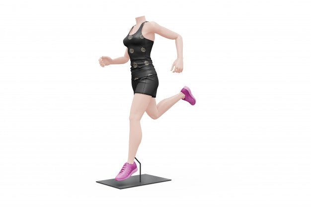 Female Sport Outfit Mock-Up Isolated Psd