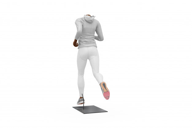 Female Sport Outfit Mock-Up Isolated Psd