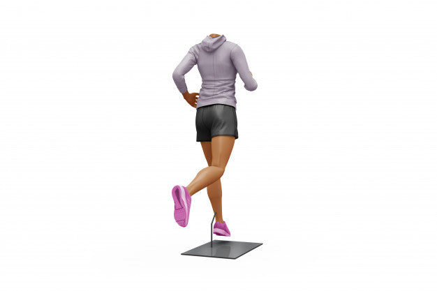 Female Sport Outfit Mock-Up Isolated Psd