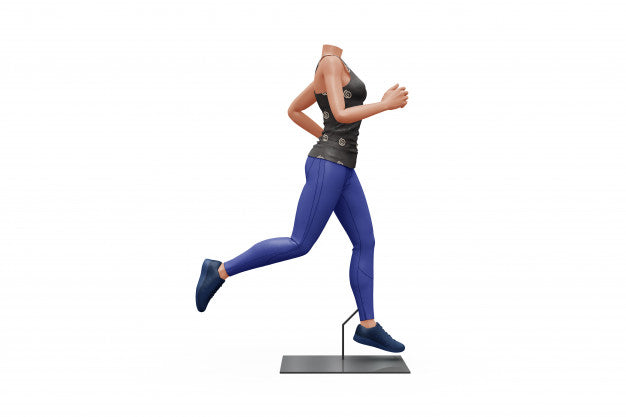 Female Sport Outfit Mock-Up Isolated Psd