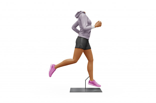 Female Sport Outfit Mock-Up Isolated Psd