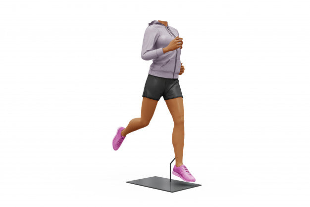 Female Sport Outfit Mock-Up Isolated Psd