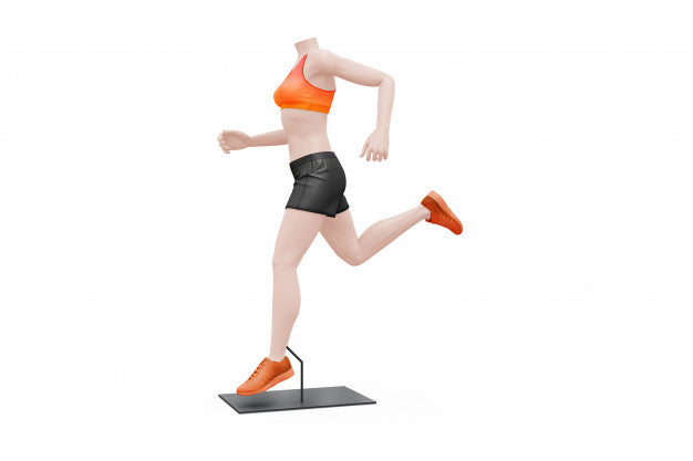 Female Sport Outfit Mock-Up Isolated Psd