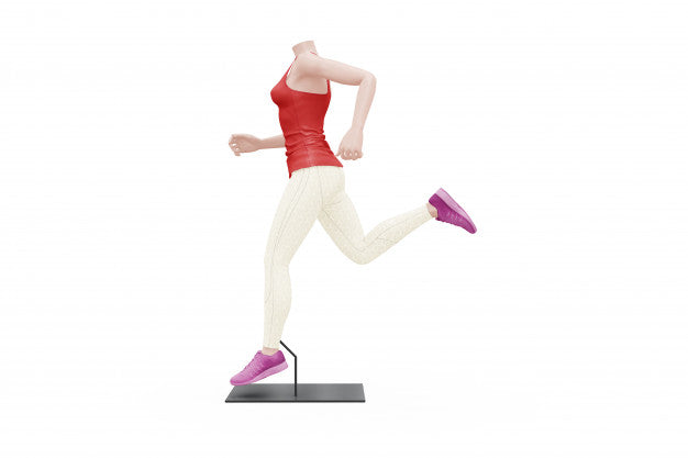 Female Sport Outfit Mock-Up Isolated Psd