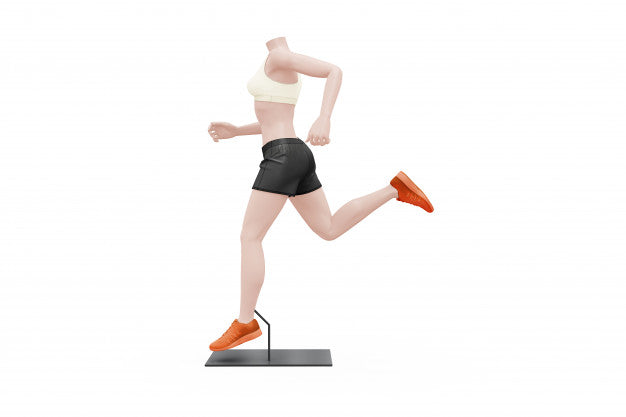 Female Sport Outfit Mock-Up Isolated Psd