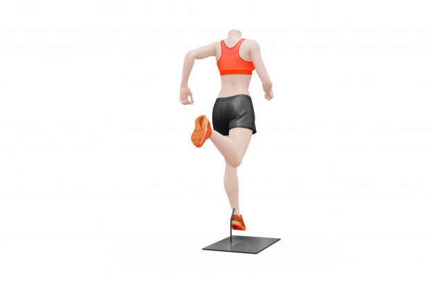 Female Sport Outfit Mock-Up Isolated Psd