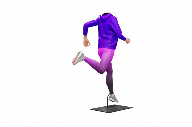 Female Sport Outfit Mock-Up Isolated Psd