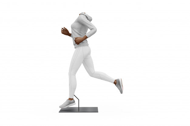 Female Sport Outfit Mock-Up Isolated Psd