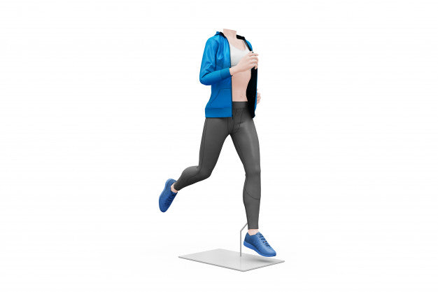 Female Sport Outfit Mock-Up Isolated Psd