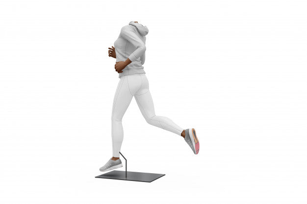 Female Sport Outfit Mock-Up Isolated Psd