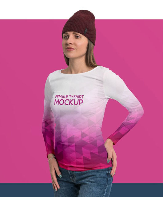 Female T-Shirt Mockups
