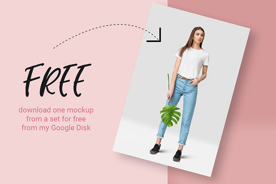 Female Tropic T-Shirt Mockup