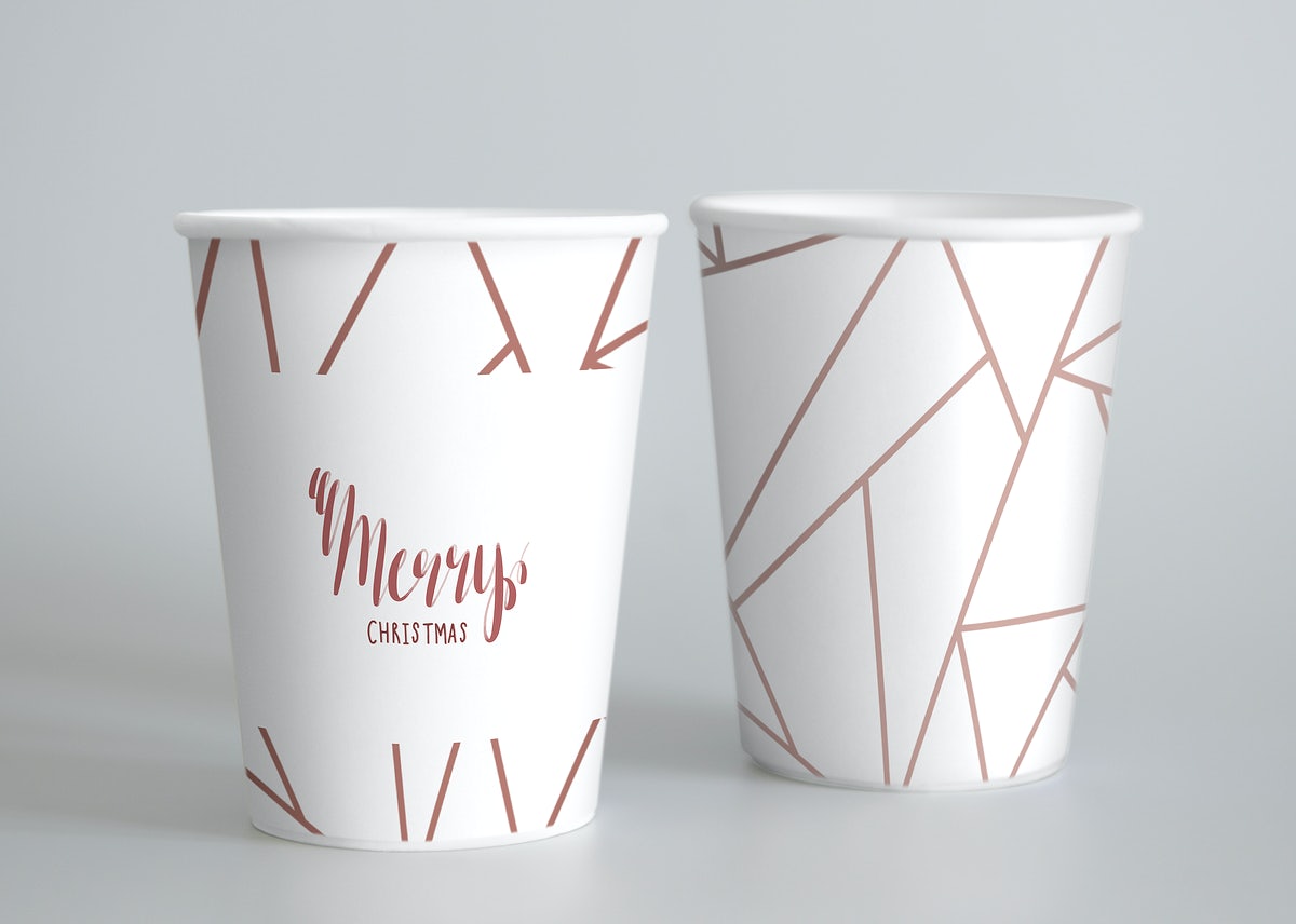 Festive Paper Cup Design Mockup