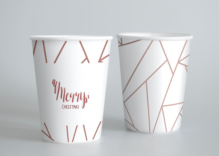 Festive Paper Cup Design Mockup