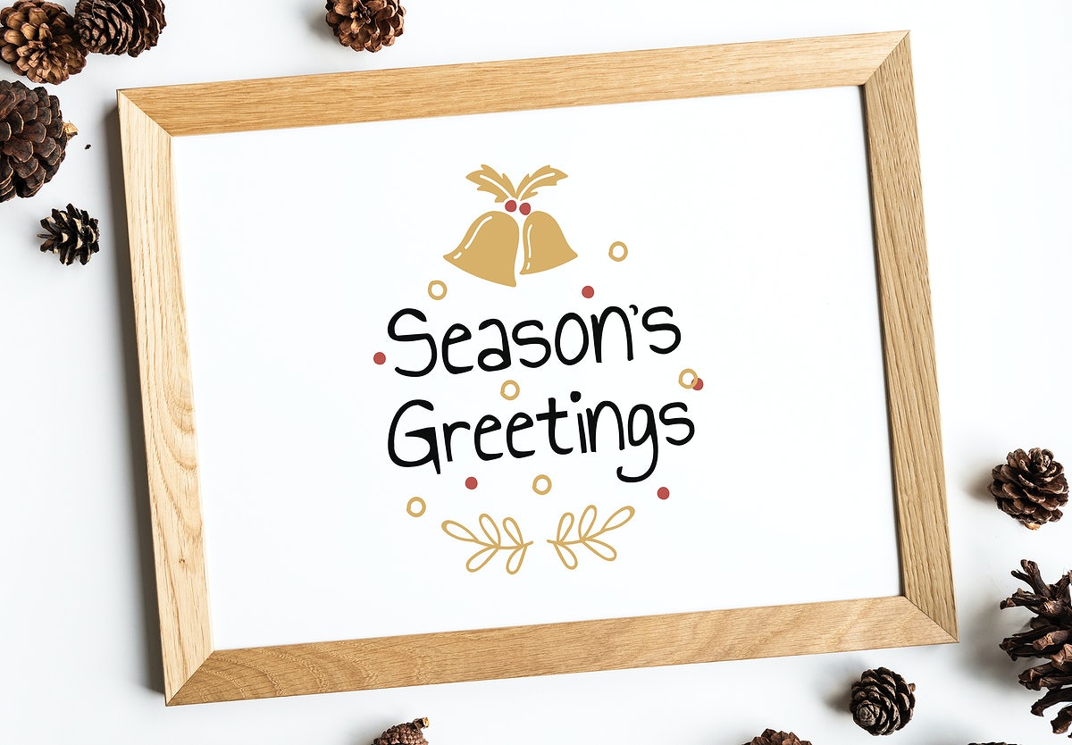 Festive Seasons Greetings Design Mockup