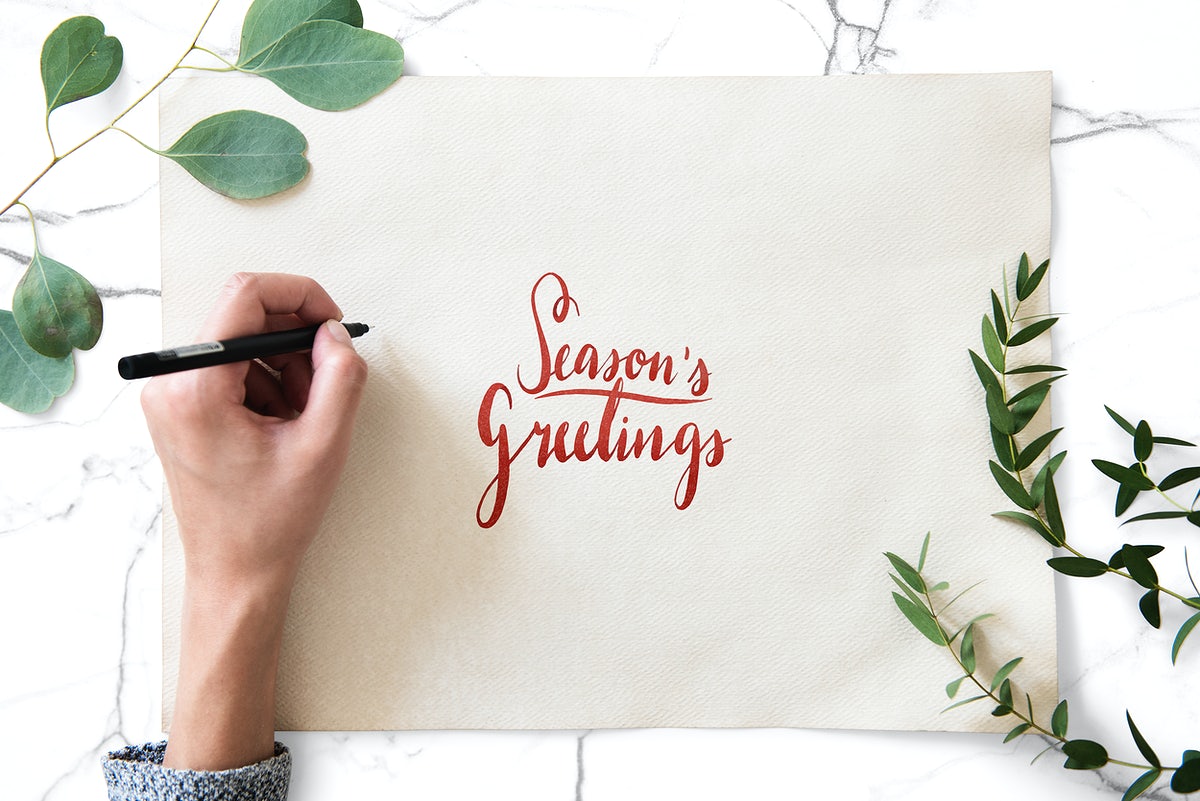 Festive Seasons Greetings Design Mockup