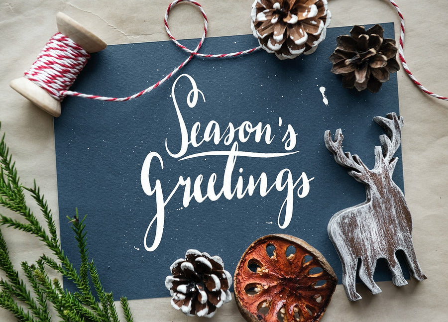 Festive Seasons Greetings Design Mockup