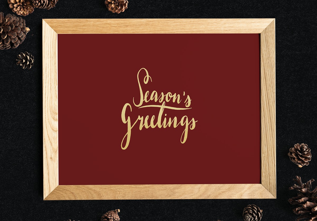 Festive Seasons Greetings Design Mockup