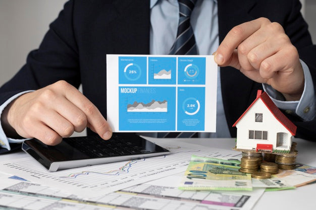 Finance Arrangement With Card Mock-Up Psd