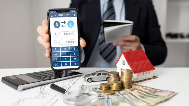 Finance Arrangement With Phone Mock-Up Psd