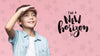 Find A New Horizon Young Cute Boy Mock-Up Psd