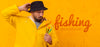 Fisherman In Raincoat And Hat Mock-Up Psd