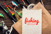 Fishing Accessories Mock-Up And Shopping Bag Psd
