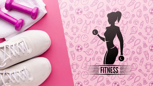 Fitness Equipment With Mock-Up Psd