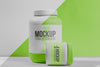 Fitness Stimulants Powder And Pills Front View Psd