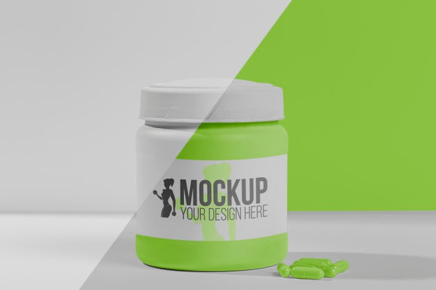 Fitness Stimulants Powder Front View Psd