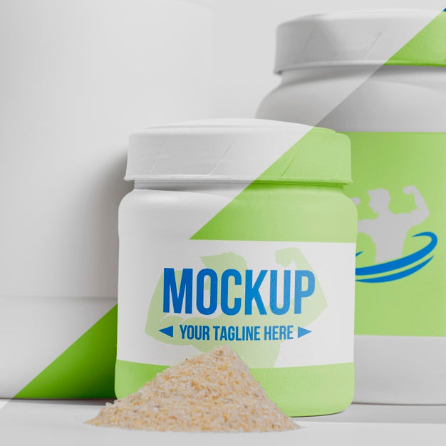 Fitness Stimulants Powder In Plastic Container Psd