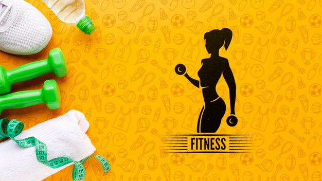 Fitness Training Equipment And Water Psd