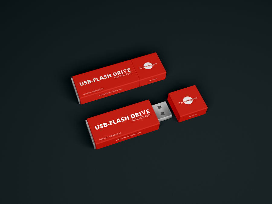 Flash Drive-Usb Mockup Psd 2018