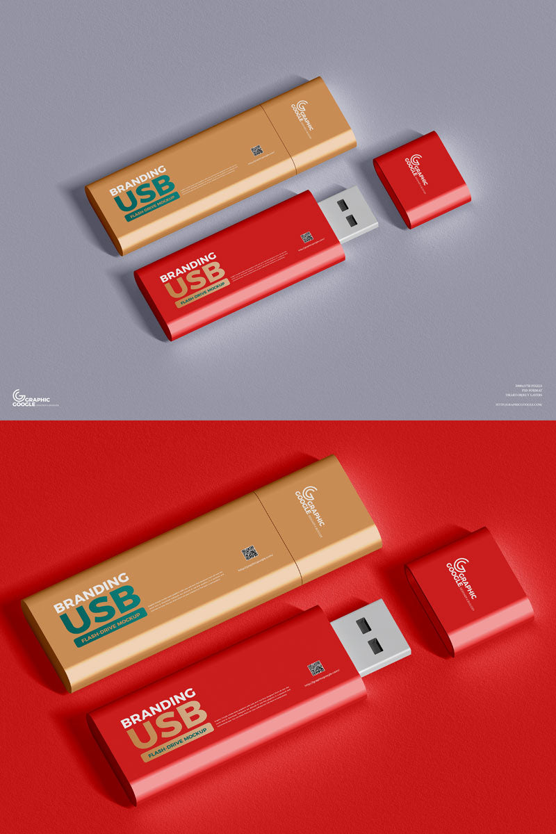 Flash Drive Usb Mockup