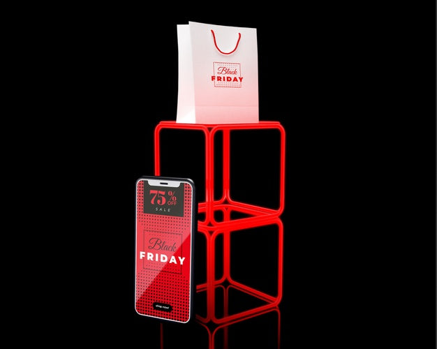 Flash Sales With Discounts On Black Friday Psd