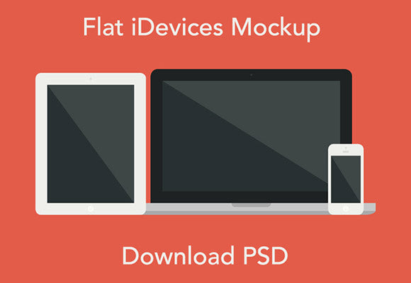 Flat Idevices Mockup
