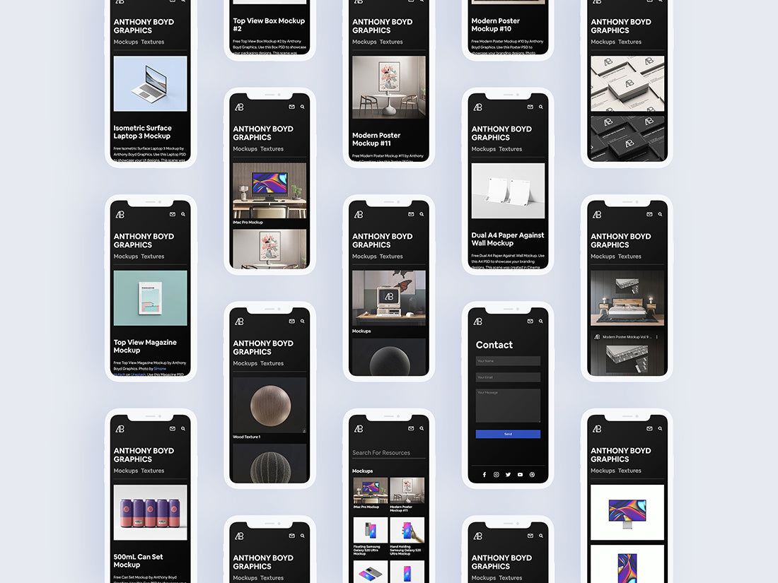 Flat Iphone 11 Pro Max Mockup